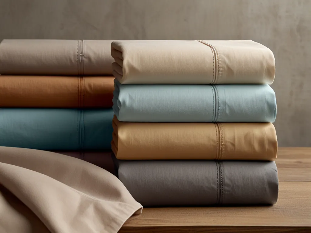 Soft cotton sheet sets in neutral tones