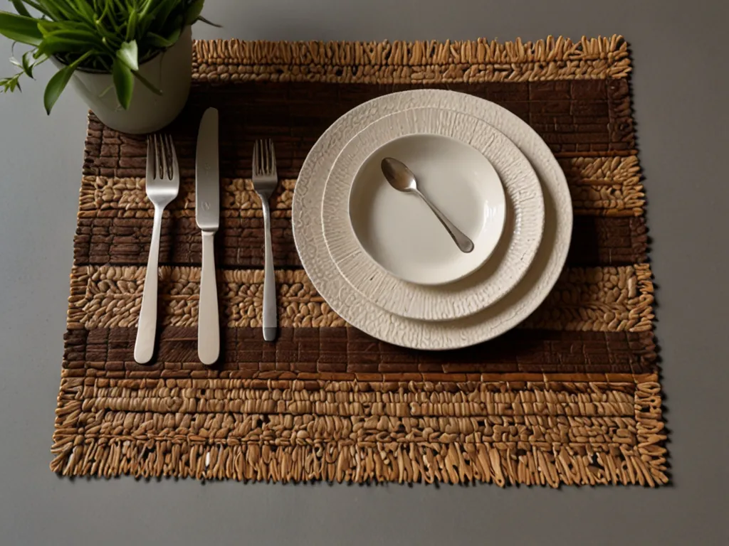 Placemats in organic materials